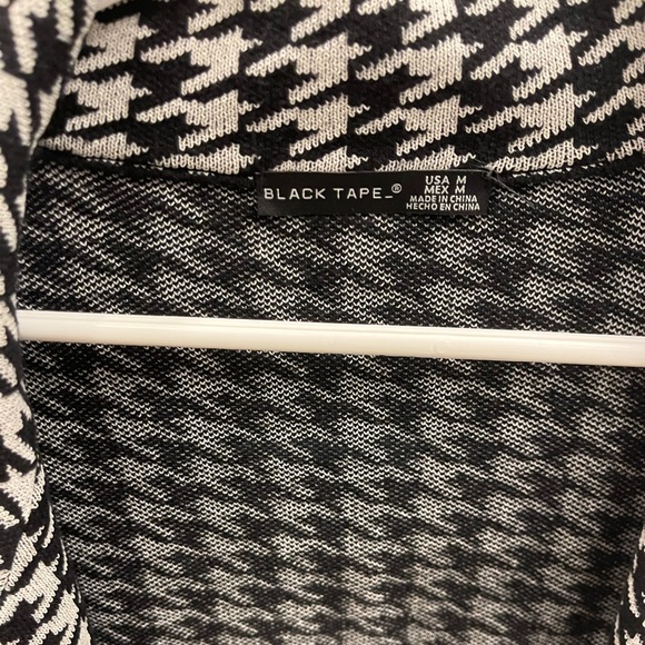 Black tape Size M Houndstooth over coat - Picture 2 of 5